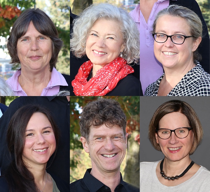 Helpdesk-Team (von links oben): Bettina Grittmann, Annette Roth, Carmen Völker, Sabine Böhmann, Jörg Hermann, Renate Hedderich