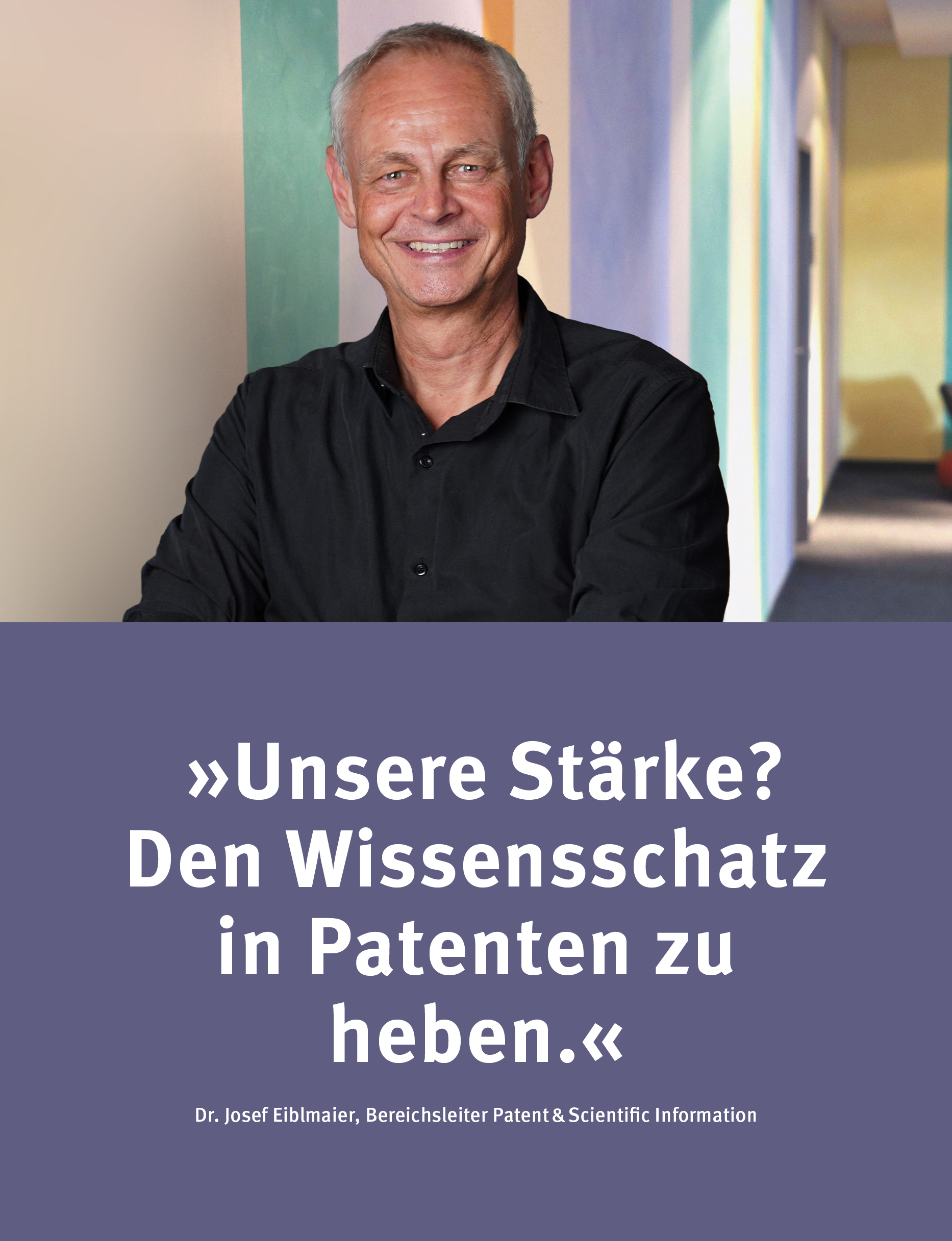 PSI | Dr. Josef Eiblmaier. Link to our work unit Patent &amp; Scientific Information